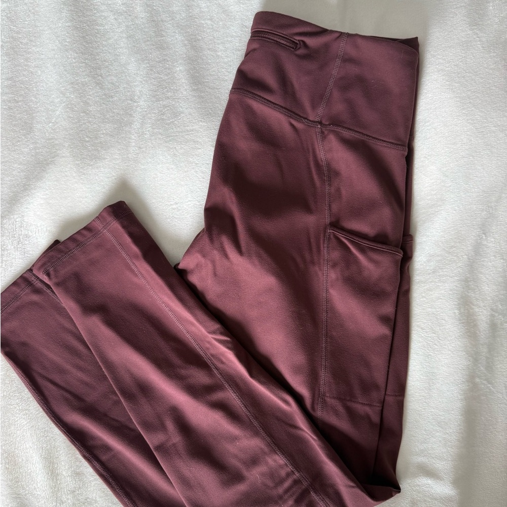 Ascend Women's Burgundy leggings